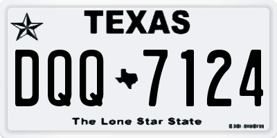 TX license plate DQQ7124
