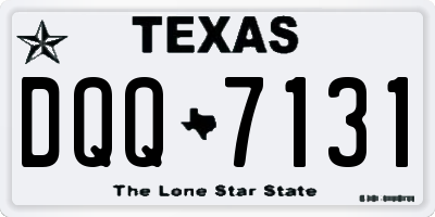 TX license plate DQQ7131