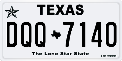 TX license plate DQQ7140