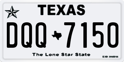 TX license plate DQQ7150