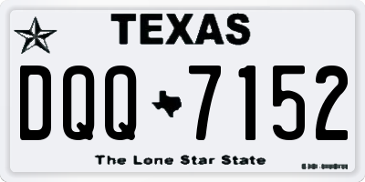 TX license plate DQQ7152
