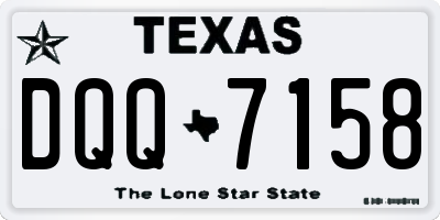 TX license plate DQQ7158