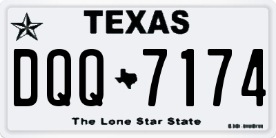 TX license plate DQQ7174