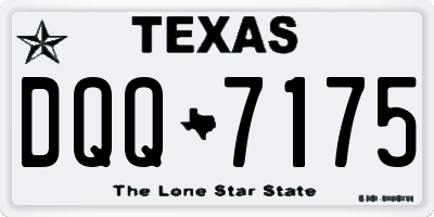 TX license plate DQQ7175