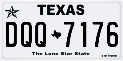 TX license plate DQQ7176