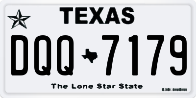 TX license plate DQQ7179