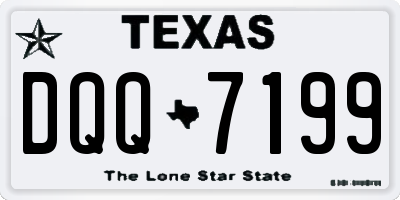 TX license plate DQQ7199