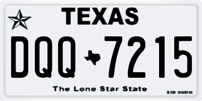 TX license plate DQQ7215