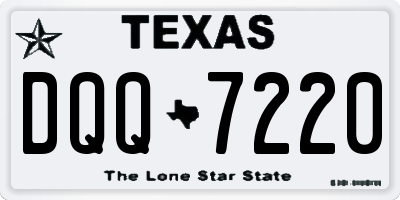 TX license plate DQQ7220