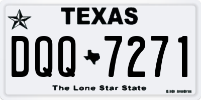 TX license plate DQQ7271