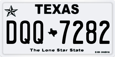 TX license plate DQQ7282