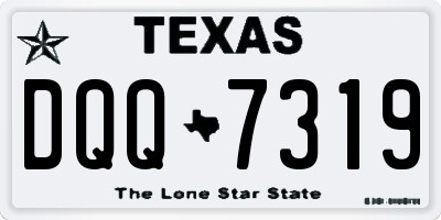 TX license plate DQQ7319