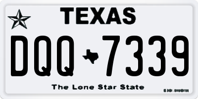 TX license plate DQQ7339