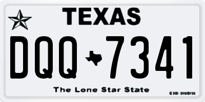 TX license plate DQQ7341