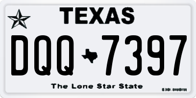 TX license plate DQQ7397