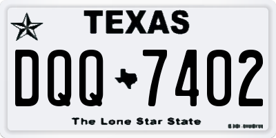 TX license plate DQQ7402