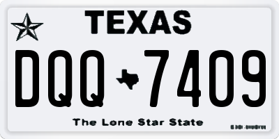 TX license plate DQQ7409