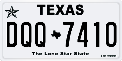 TX license plate DQQ7410