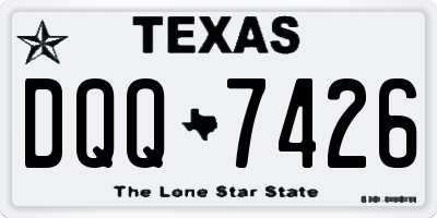 TX license plate DQQ7426