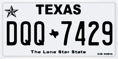 TX license plate DQQ7429