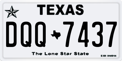 TX license plate DQQ7437