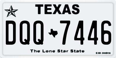 TX license plate DQQ7446