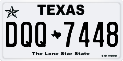 TX license plate DQQ7448