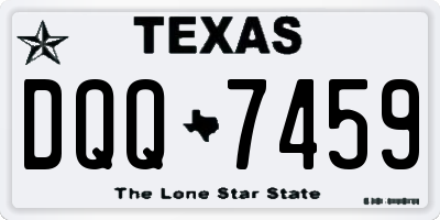 TX license plate DQQ7459