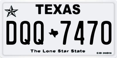 TX license plate DQQ7470