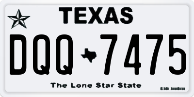 TX license plate DQQ7475