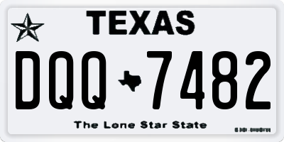 TX license plate DQQ7482