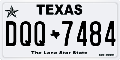 TX license plate DQQ7484