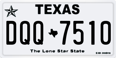 TX license plate DQQ7510