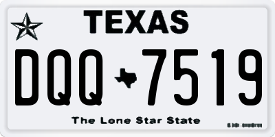 TX license plate DQQ7519