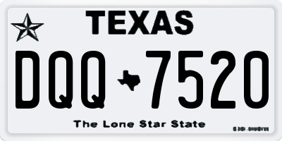 TX license plate DQQ7520