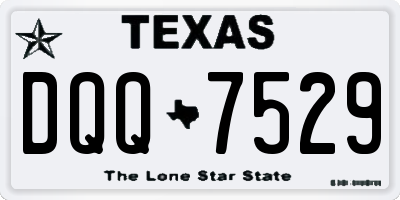 TX license plate DQQ7529