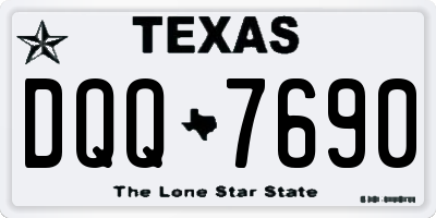 TX license plate DQQ7690