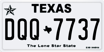 TX license plate DQQ7737