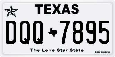 TX license plate DQQ7895