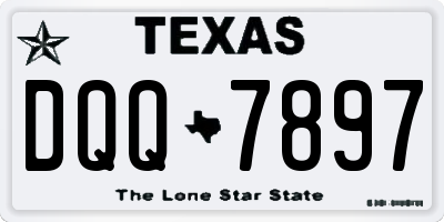 TX license plate DQQ7897