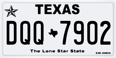 TX license plate DQQ7902