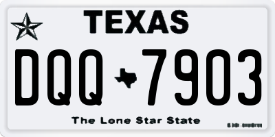 TX license plate DQQ7903