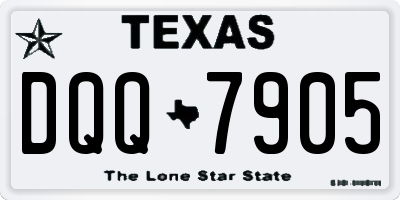 TX license plate DQQ7905