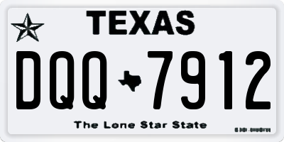 TX license plate DQQ7912
