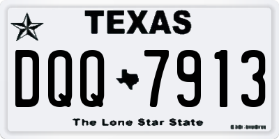 TX license plate DQQ7913