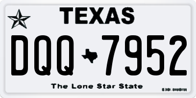 TX license plate DQQ7952