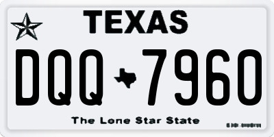 TX license plate DQQ7960
