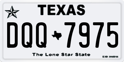 TX license plate DQQ7975