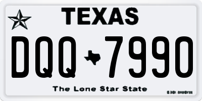 TX license plate DQQ7990