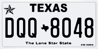 TX license plate DQQ8048